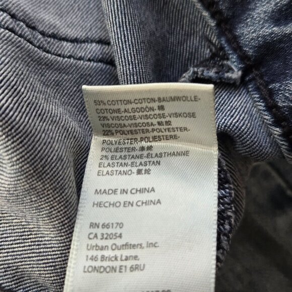 Free People Flare Jeans 28 High Waisted Light Blue Wash Boho Bell Bottom Denim - Picture 10 of 10